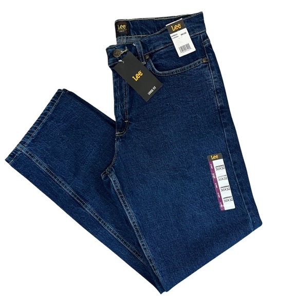 Lee Other - NWT Lee Loose Fit Straight Leg Men’s Jeans 30x32 Blue Denim Cotton